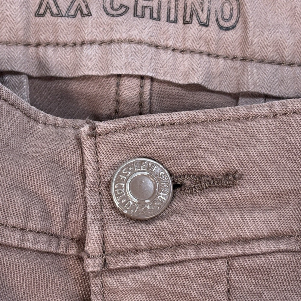 Levi's‎ XX Chino Pants Men's 31x28* Dusty Pink Brown Slim Taper Stretch - Picture 13 of 16